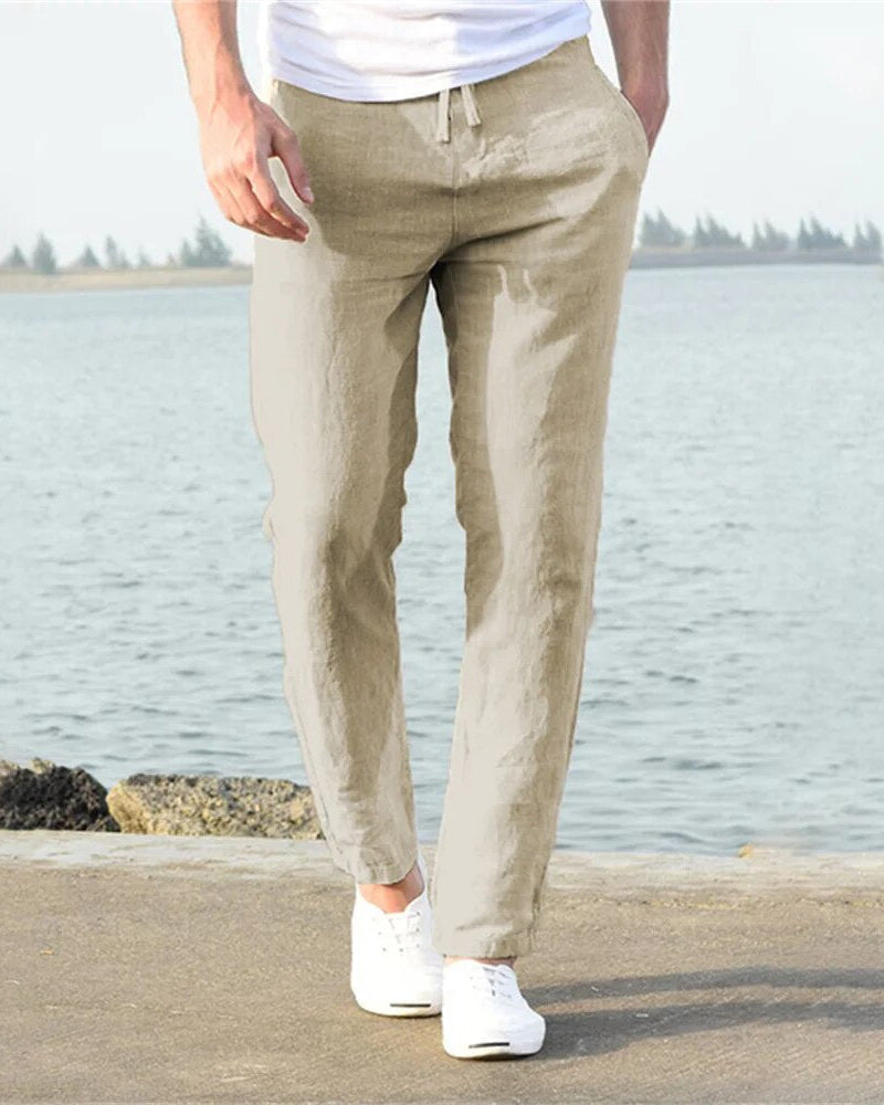 Pantaloni Uomo Traspiranti Taglio Comodo Estivi