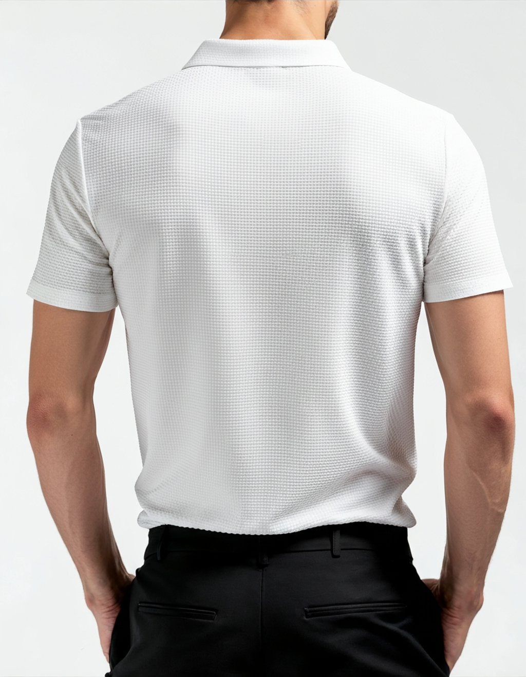 Polo Uomo in Seta Anti-Piega