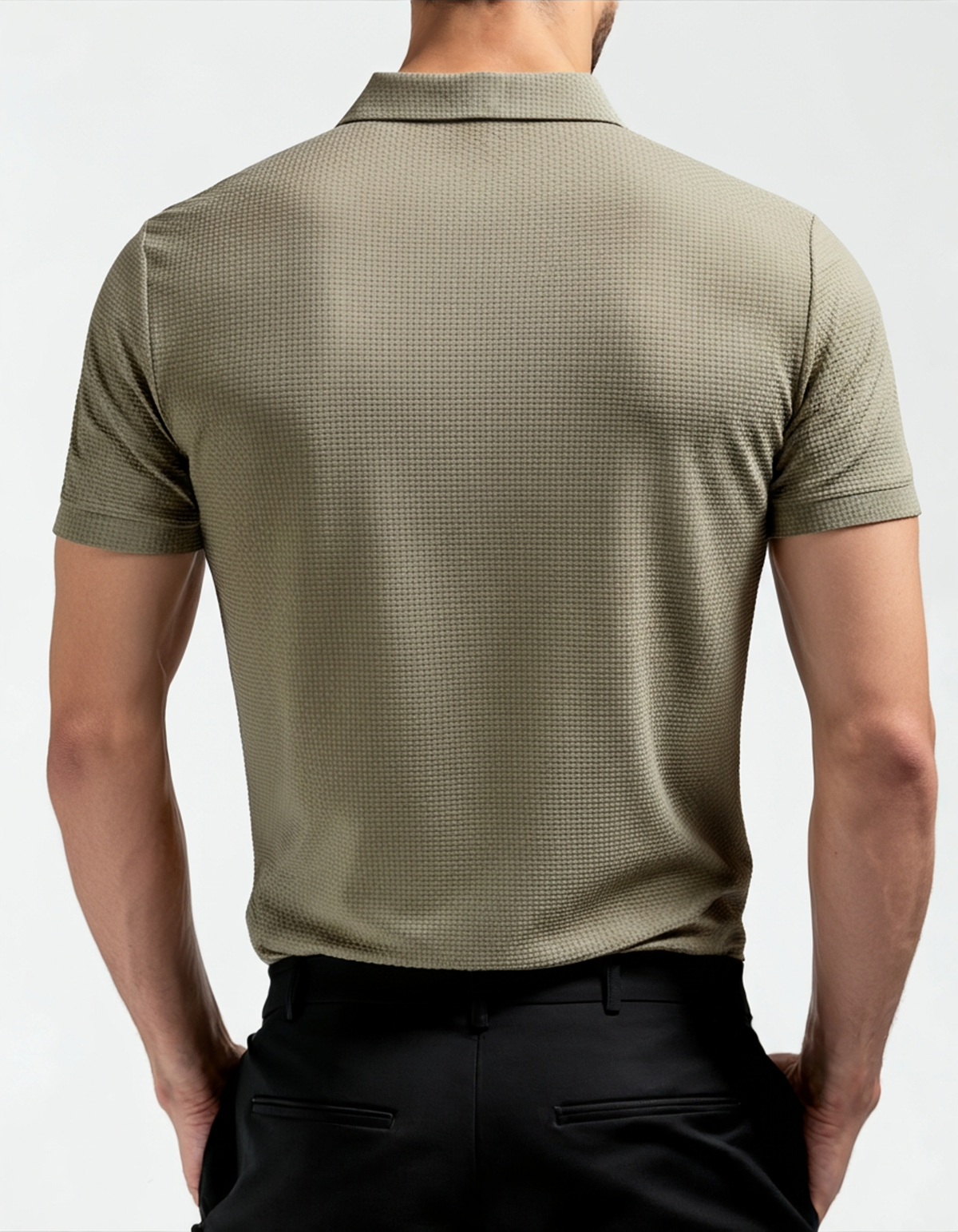 Polo Uomo in Seta Anti-Piega