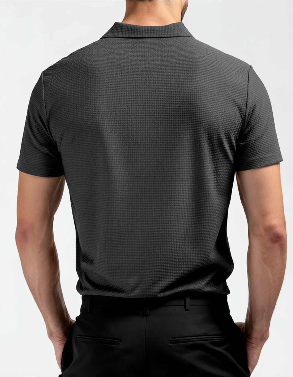 Polo Uomo in Seta Anti-Piega