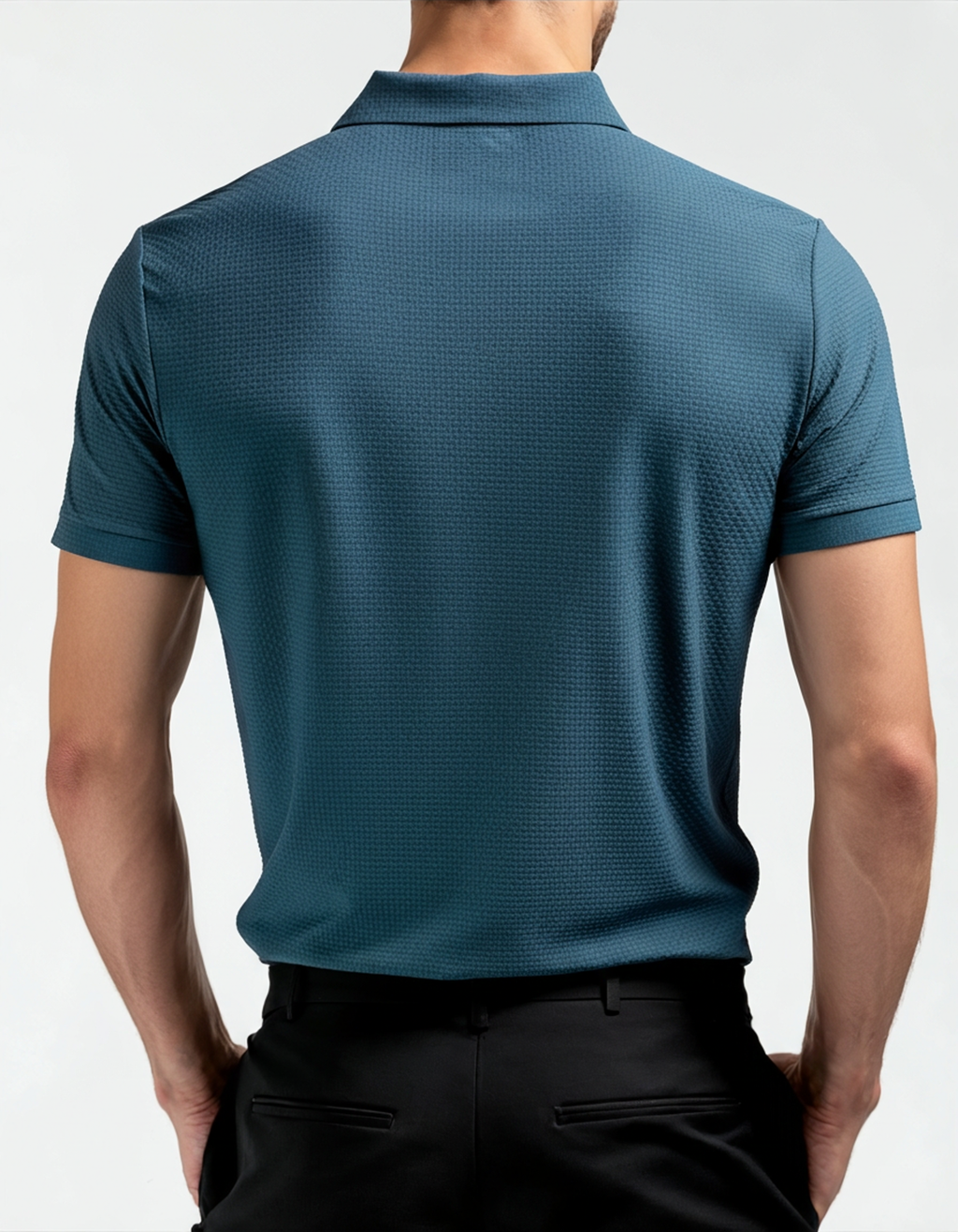Polo Uomo in Seta Anti-Piega