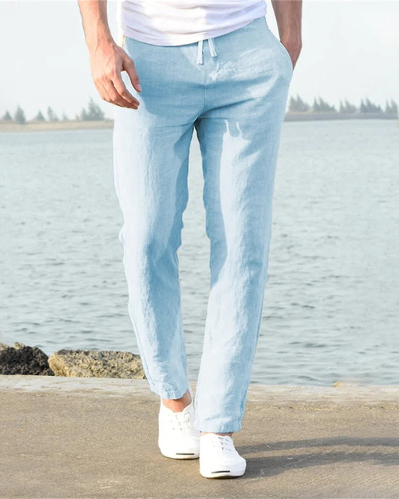 Pantaloni Uomo Traspiranti Taglio Comodo Estivi