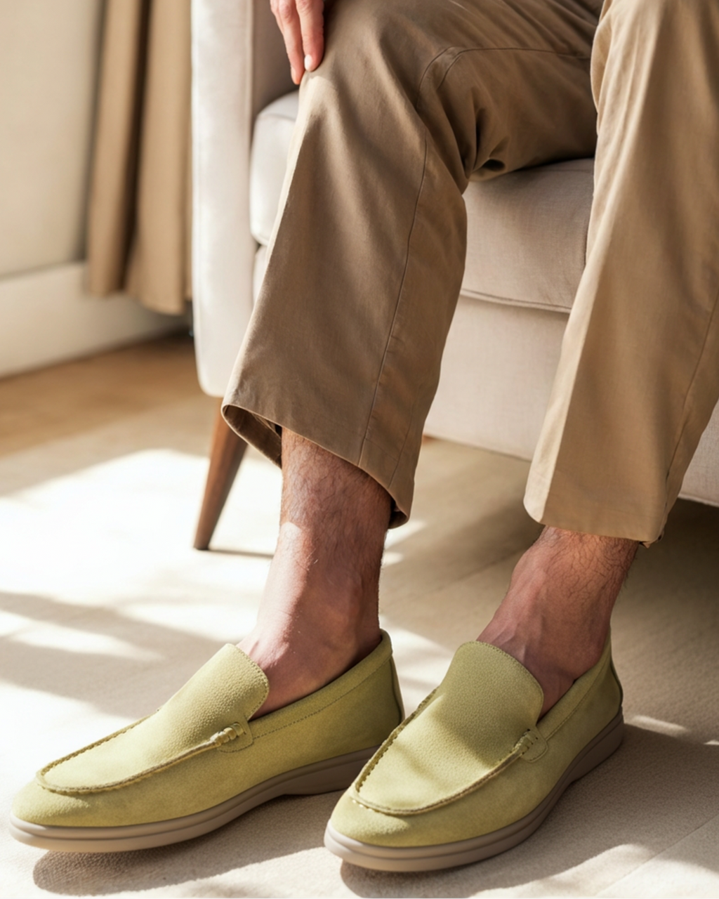 Mocassini Uomo Scamosciati Premium