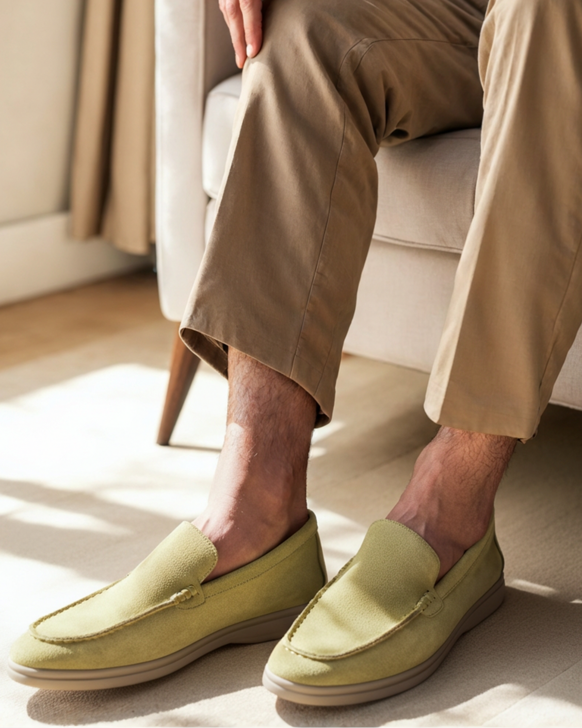 Mocassini Uomo Scamosciati Premium
