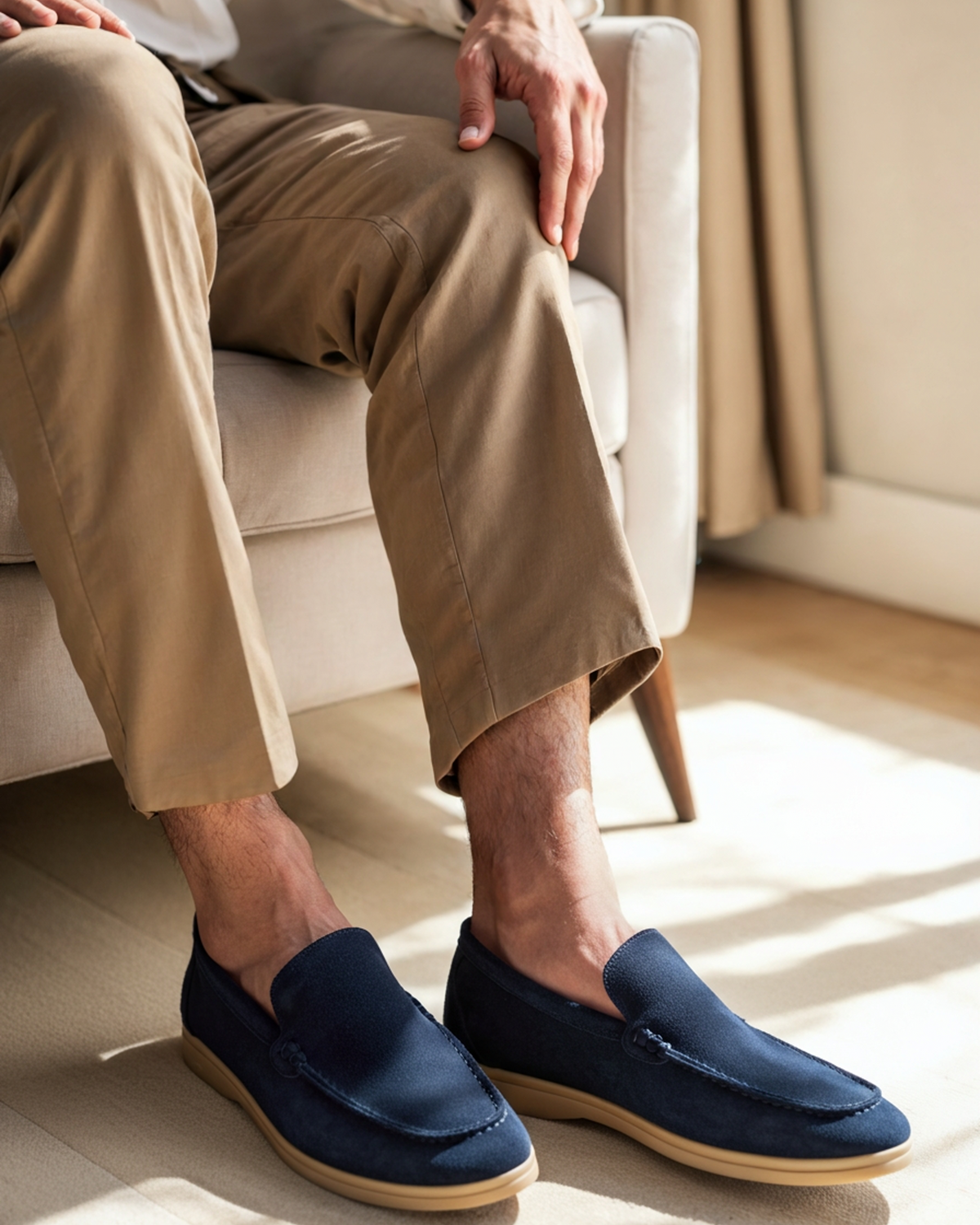 Mocassini Uomo Scamosciati Premium