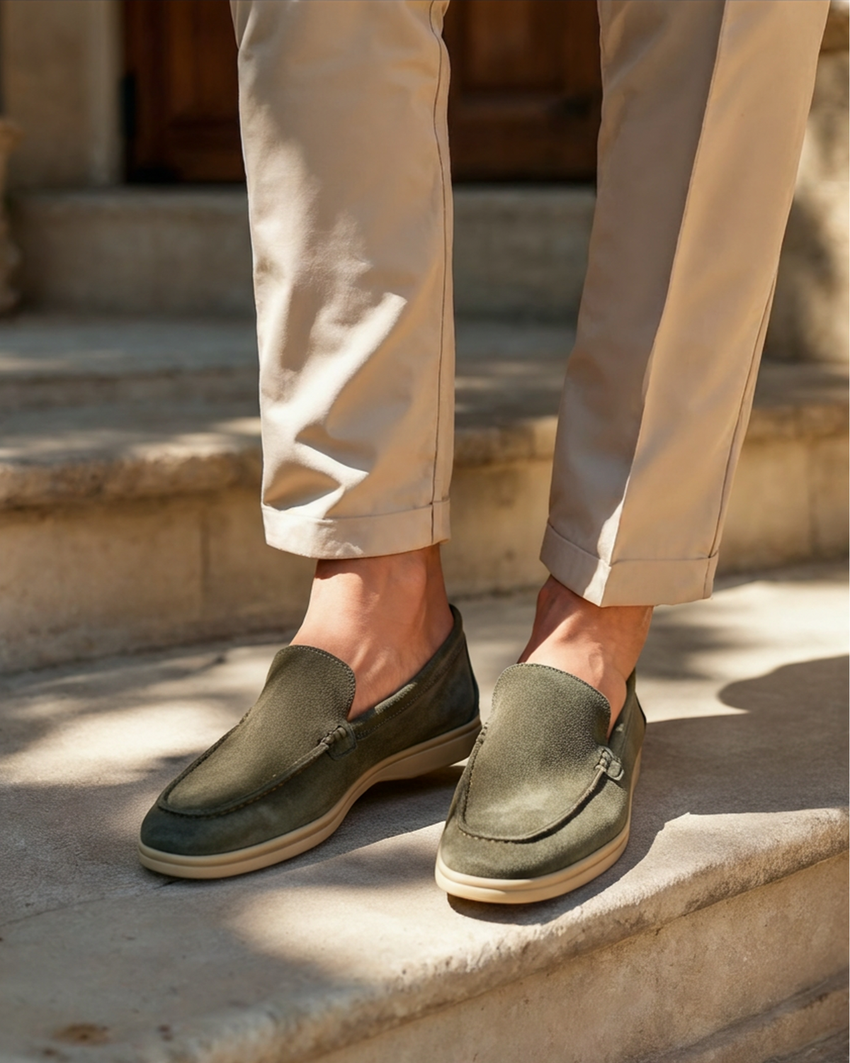 Mocassini Uomo Scamosciati Premium