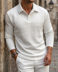 Polo Uomo Jacquard Casual Primavera-Autunno