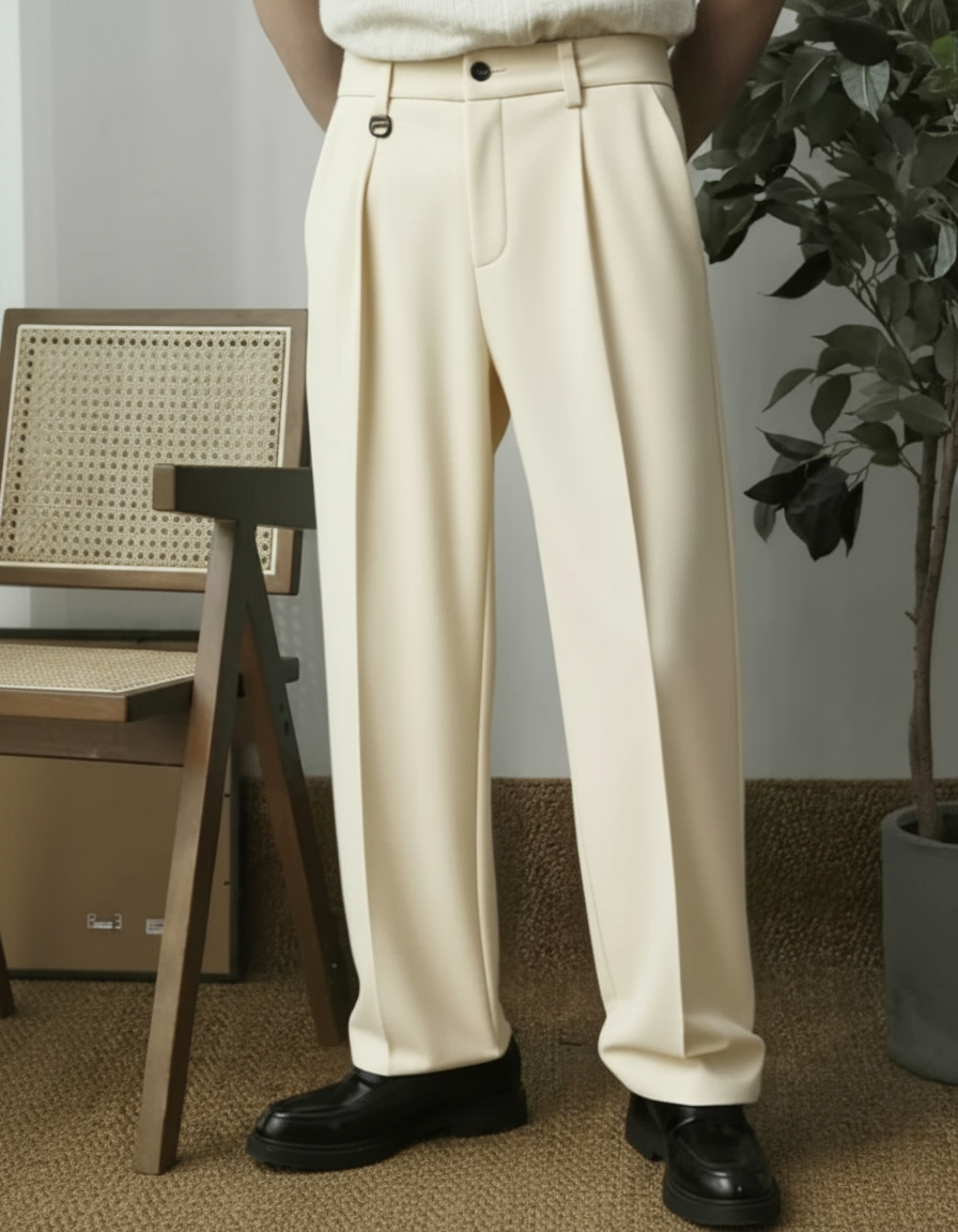 Pantaloni Uomo Leggeri Casual Eleganti da Ufficio
