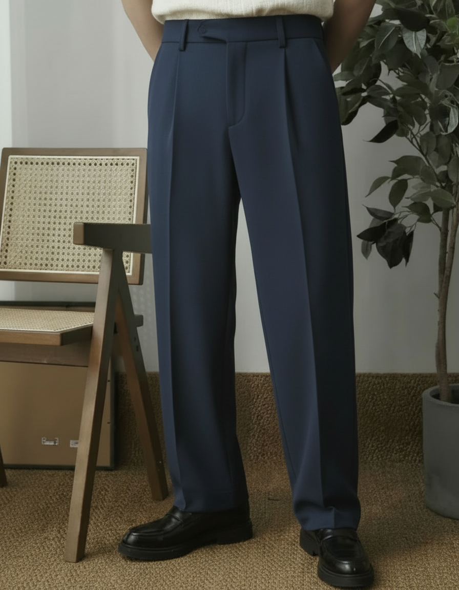 Pantaloni Uomo Eleganti Casual da Ufficio