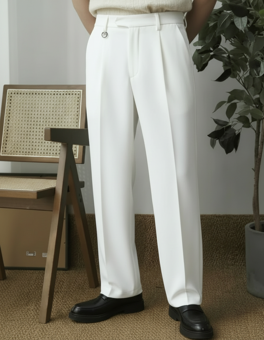Pantaloni Uomo Leggeri Casual Eleganti da Ufficio