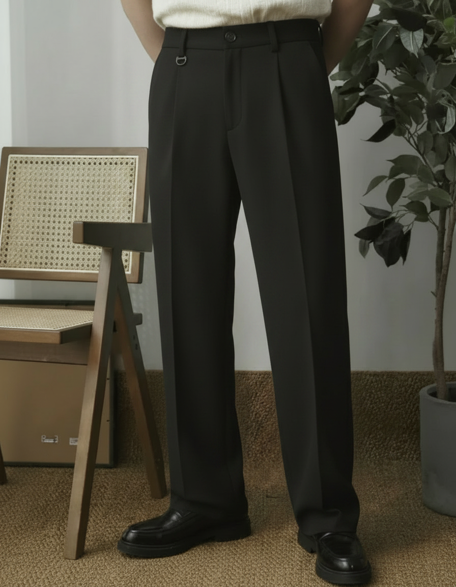 Pantaloni Uomo Eleganti Casual da Ufficio