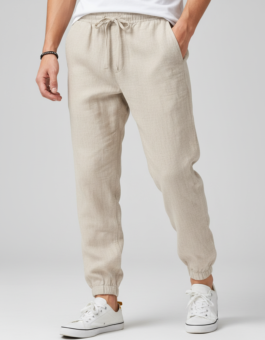 Pantaloni Uomo Traspiranti con Coulisse per Ogni Giorno