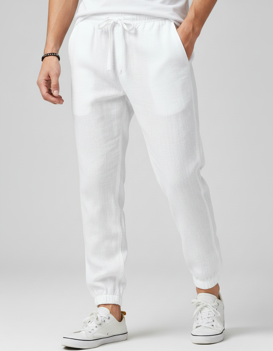 Pantaloni Uomo Traspiranti con Coulisse per Ogni Giorno
