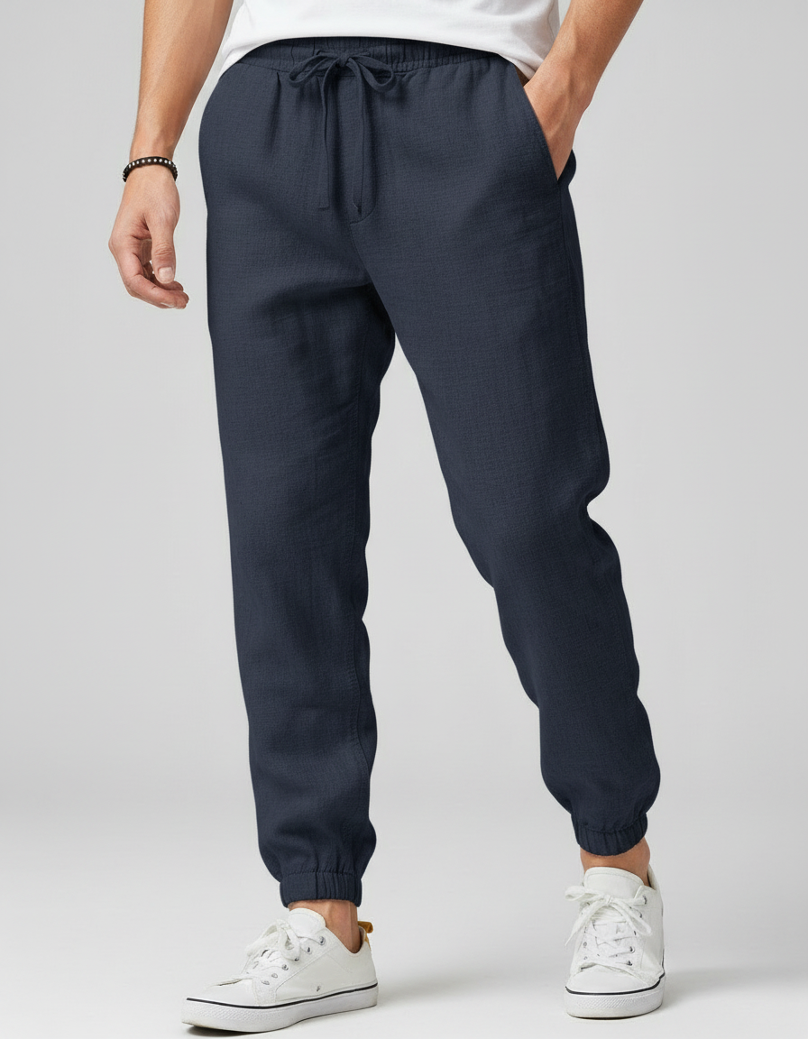 Pantaloni Uomo Traspiranti con Coulisse per Ogni Giorno