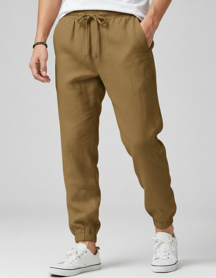 Pantaloni Uomo Traspiranti con Coulisse per Ogni Giorno