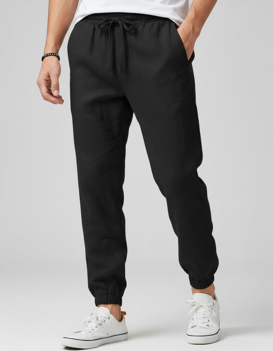 Pantaloni Uomo Traspiranti con Coulisse per Ogni Giorno