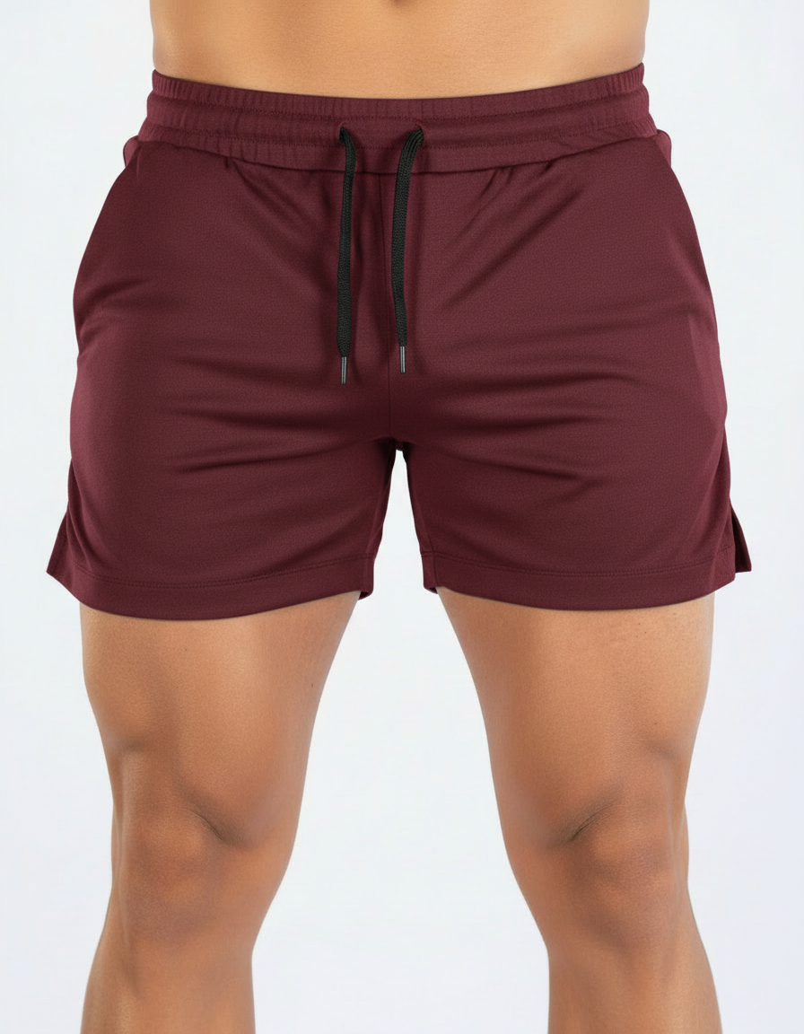 Pantaloncini Uomo Tinta Unita con Tasche e Coulisse
