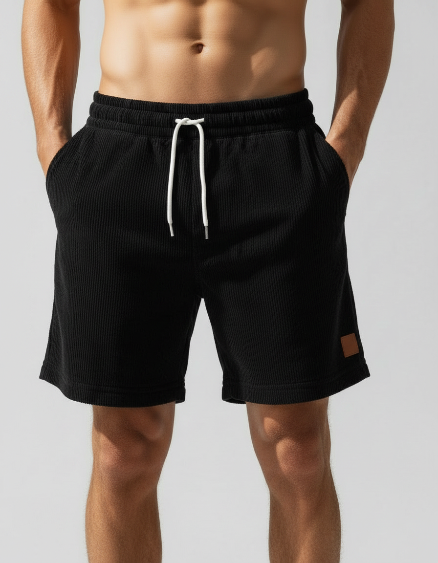 Pantaloncini Uomo Jogger in Velluto a Coste Sportivi