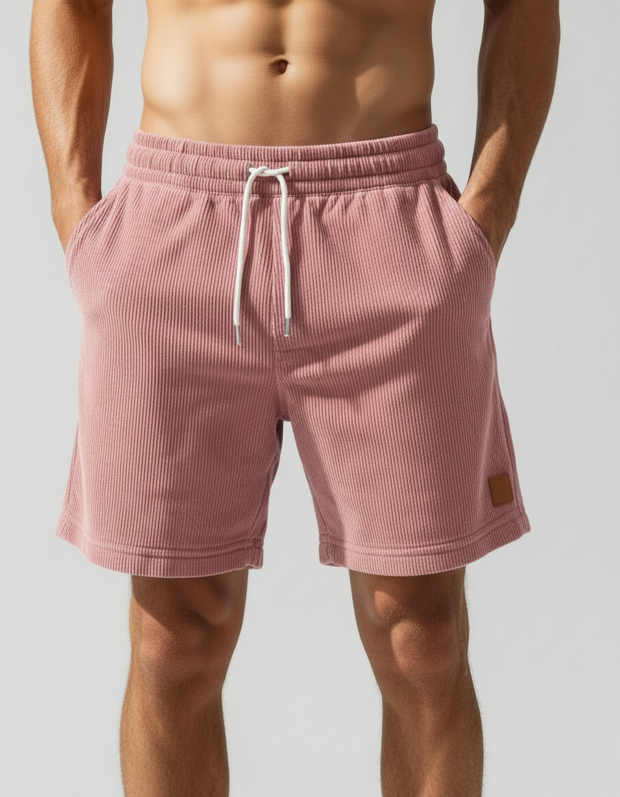 Pantaloncini Uomo Jogger in Velluto a Coste Sportivi