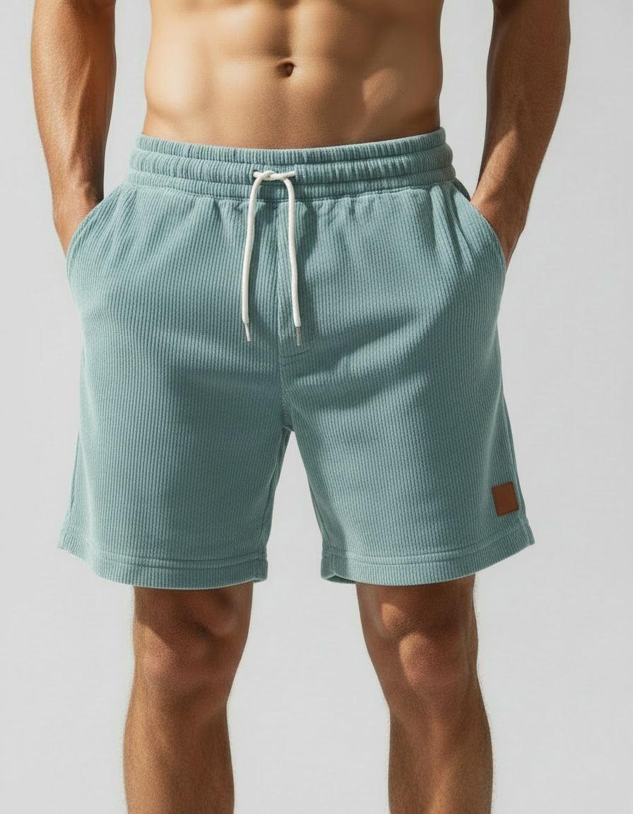 Pantaloncini Uomo Jogger in Velluto a Coste Sportivi