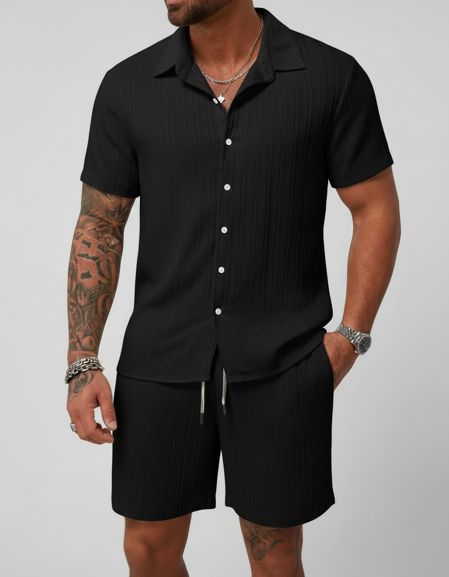 Completo Casual Uomo: Camicia e Pantaloncini