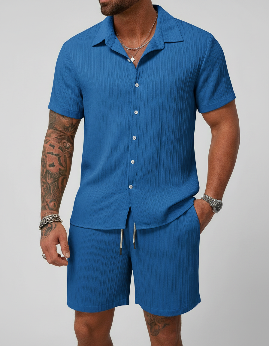 Completo Casual Uomo: Camicia e Pantaloncini