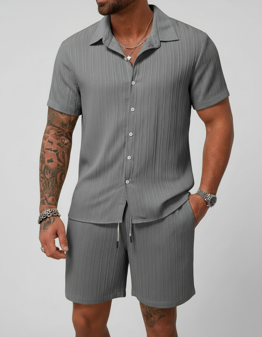 Completo Casual Uomo: Camicia e Pantaloncini