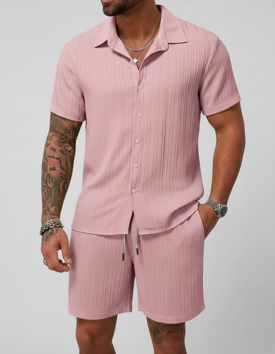 Completo Casual Uomo: Camicia e Pantaloncini