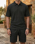 Completo Uomo Polo e Pantaloncini Jacquard