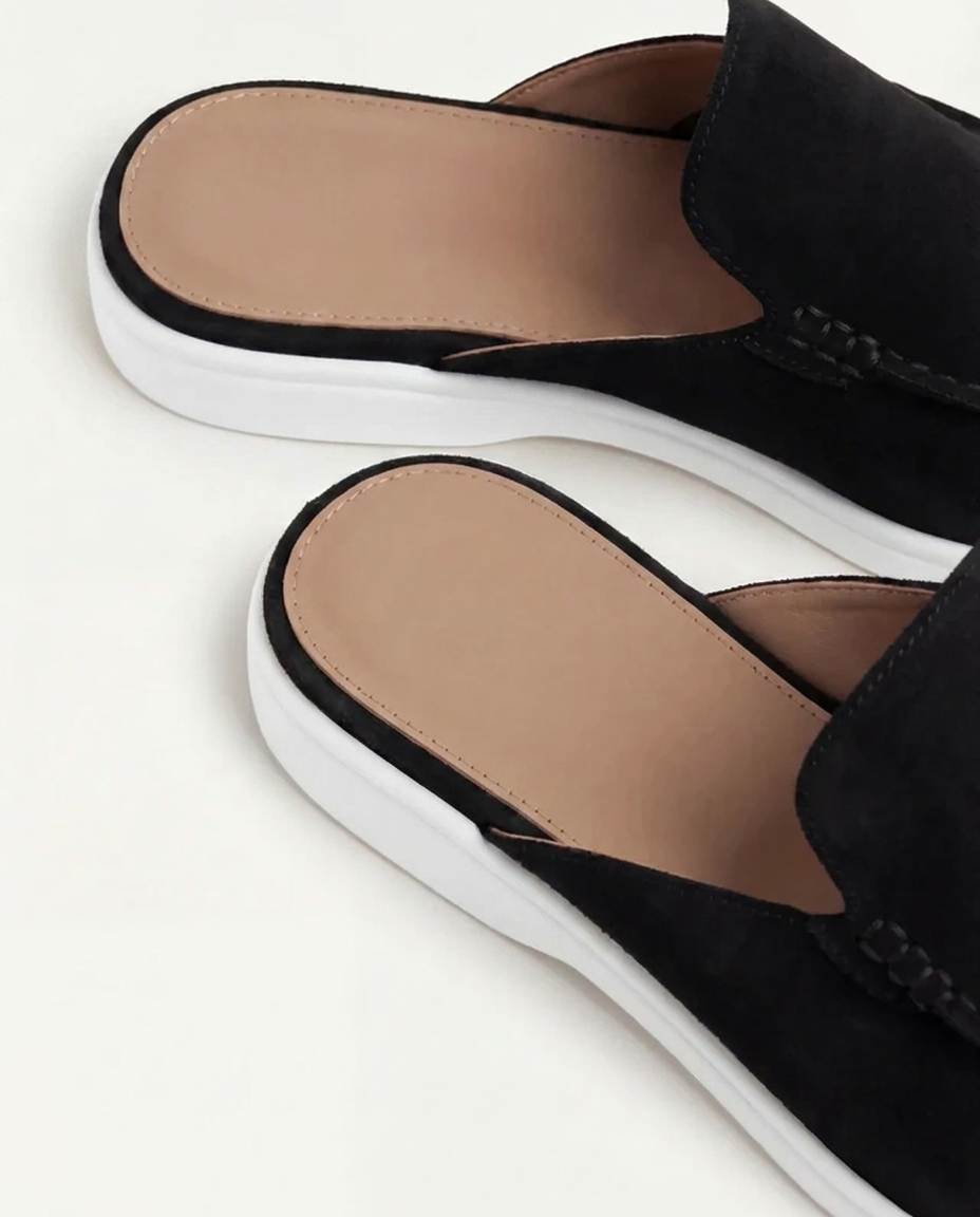Mules Uomo Yacht Scamosciate Nere