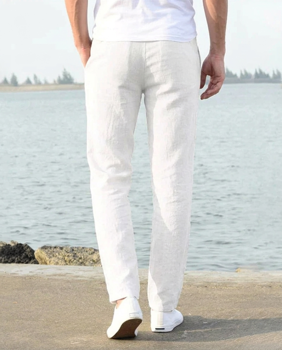 Pantaloni Uomo Traspiranti Taglio Comodo Estivi