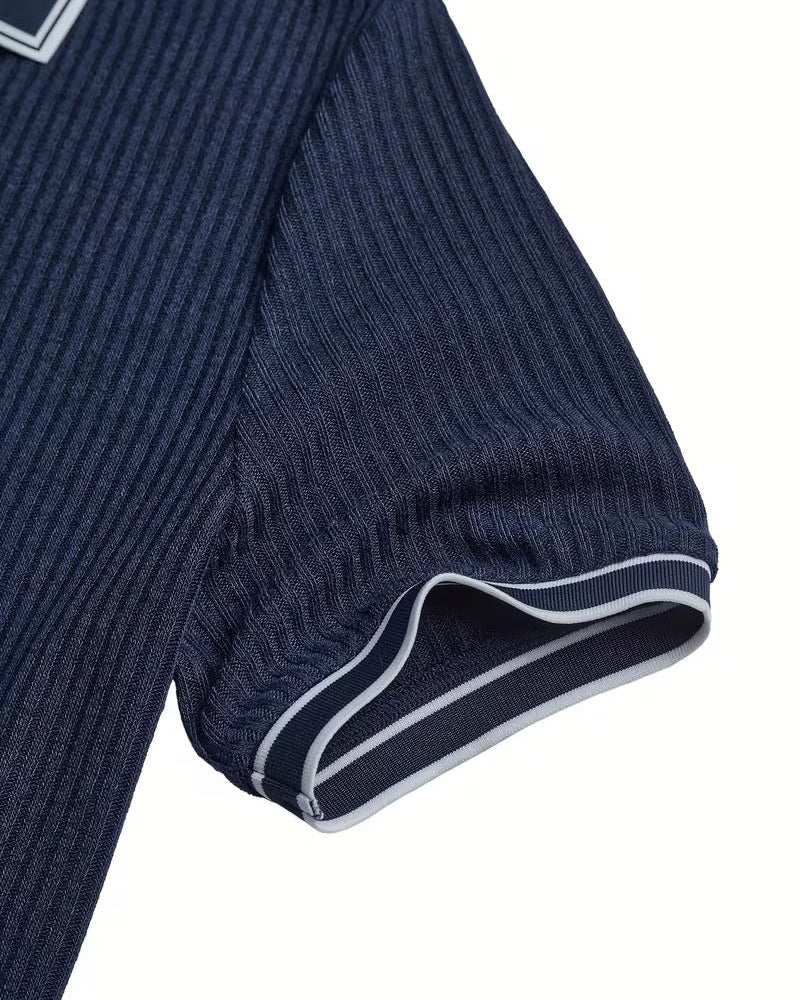 Polo Uomo Collo a Contrasto Manica Corta
