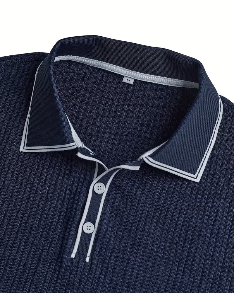 Polo Uomo Collo a Contrasto Manica Corta