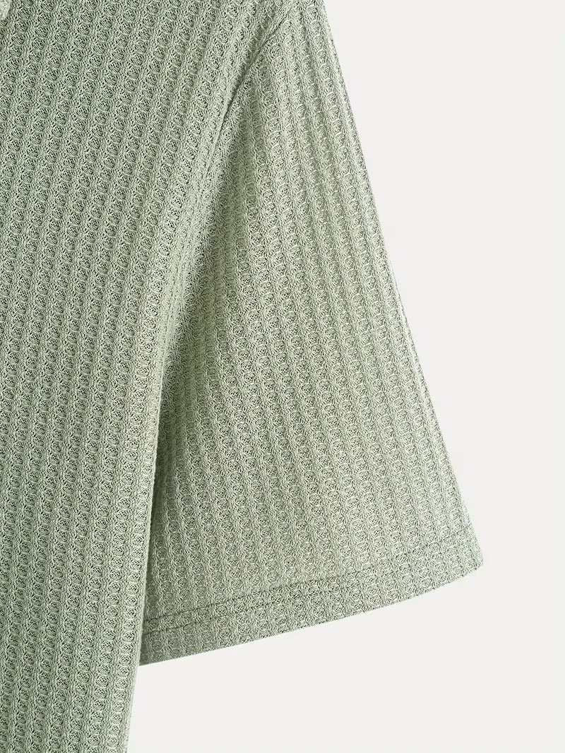 Polo Uomo Jacquard a Quadri per Tutti i Giorni