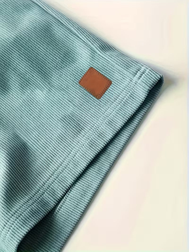 Pantaloncini Uomo Jogger in Velluto a Coste Sportivi