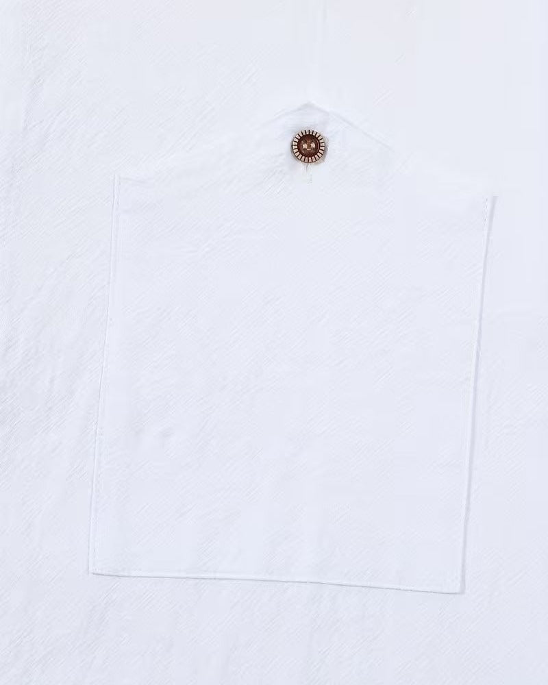 Camicia Uomo Vintage Manica Lunga con Taschino
