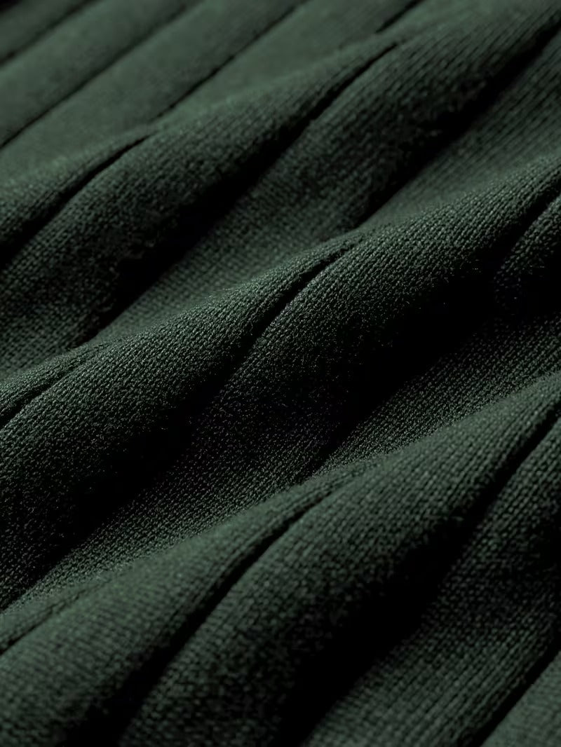 Polo Uomo in Maglia a Righe Verticali con Revers