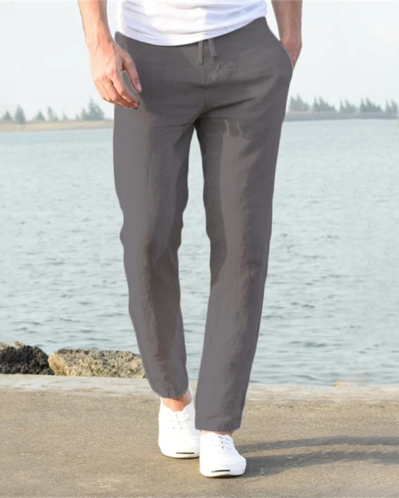 Pantaloni Uomo Traspiranti Taglio Comodo Estivi