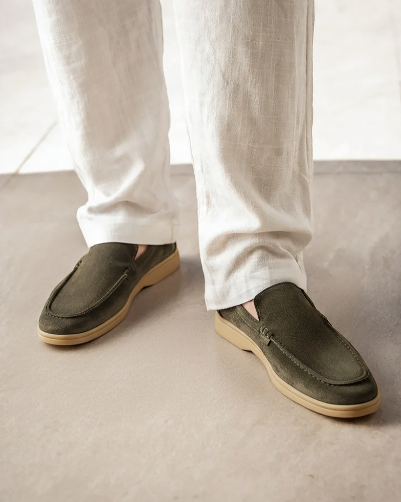 Mocassini Uomo Scamosciati Premium