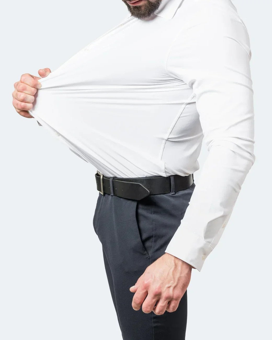 Camicia Uomo Elasticizzata Manica Lunga Formale