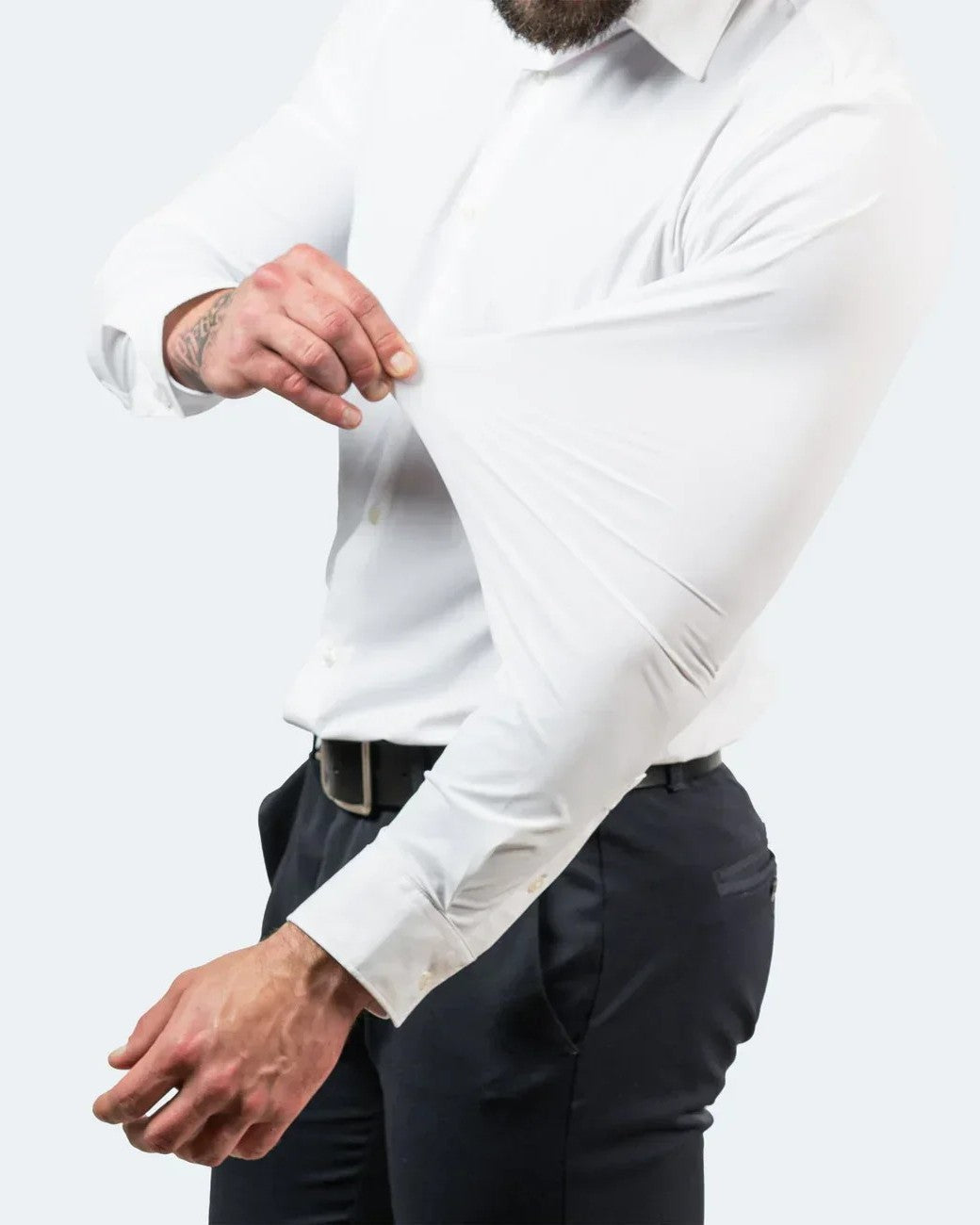 Camicia Uomo Elasticizzata Manica Lunga Formale
